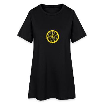 Citron - Robe T-shirt Femme - noir - Devant