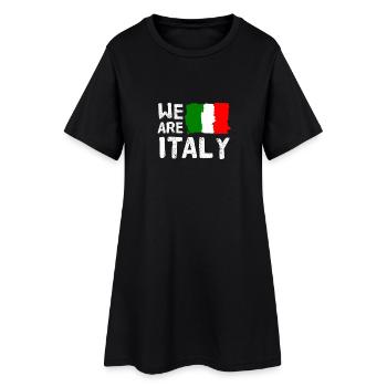 Nous sommes l’Italie - Robe T-shirt Femme - noir - Devant