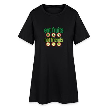 Idée de cadeau de végétarien végétarien - Robe T-shirt Femme - noir - Devant