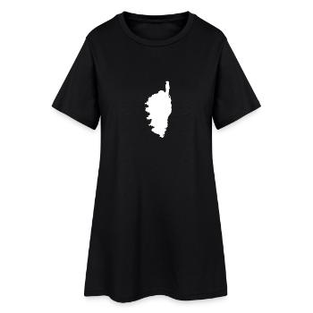 Corse - Robe T-shirt Femme - noir - Devant