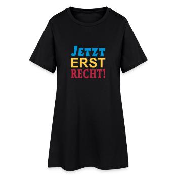 NOW ONLY RIGHT! - Women’s T-Shirt Dress - black - Front
