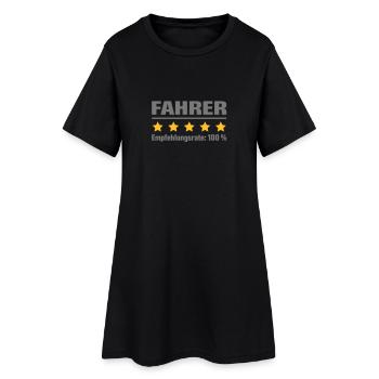 Recommandé à 100 pour cent - conducteur - Robe T-shirt Femme - noir - Devant