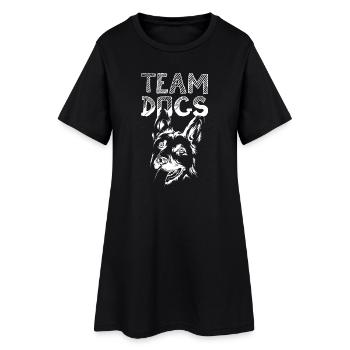 Icône Chien d’équipe Illustration de chien Logo Icône - Robe T-shirt Femme - noir - Devant
