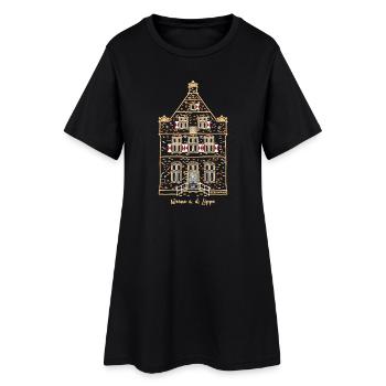 Werne, première maison en pierre emblématique, quartier d’Unna - Robe T-shirt Femme - noir - Devant
