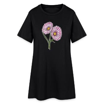Daisy - Women’s T-Shirt Dress - black - Front