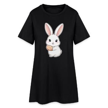 Lapin, Lapin, Lapin De Pâques - Robe T-shirt Femme - noir - Devant