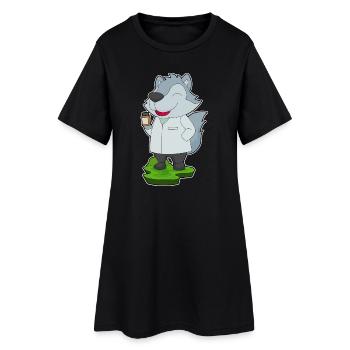 Wolf Doctor Medicine - Women’s T-Shirt Dress - black - Front