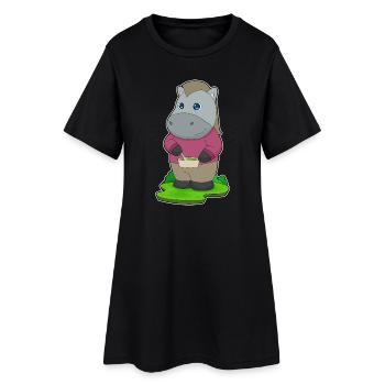 Cuisson en bol de cuisson pour chevaux - Robe T-shirt Femme - noir - Devant