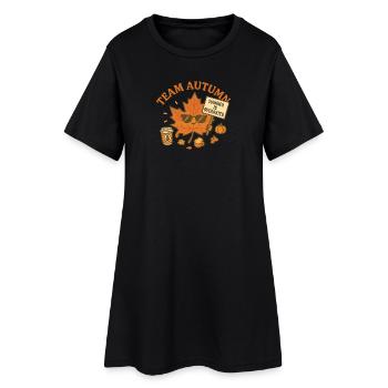 L’équipe Automne - L’été est surestimé - Robe T-shirt Femme - noir - Devant
