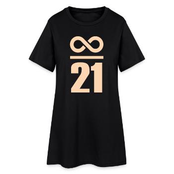 Infinite by 21 million Bitcoin Infinity - Women’s T-Shirt Dress - black - Front