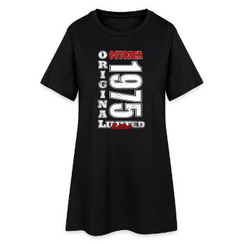 Légendes Octobre 1975 Millésime Octobre 1975 Rétro - Robe T-shirt Femme - noir - Devant