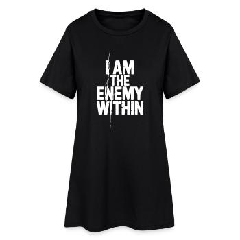 Je suis l’ennemi intérieur - Robe T-shirt Femme - noir - Devant