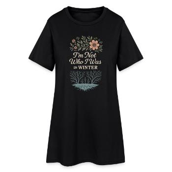Mindful Growth, Spring Renewal, - Women’s T-Shirt Dress - black - Front