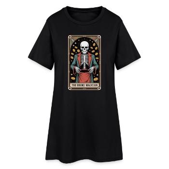 Le Magicien Fauché Sorcier Sorcier Tarot - Robe T-shirt Femme - noir - Devant