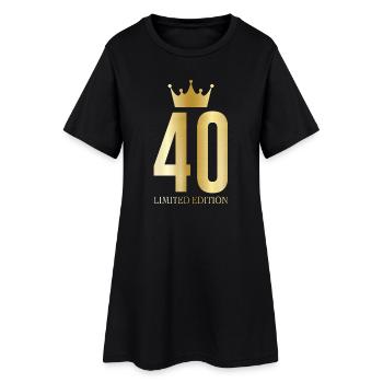 40e anniversaire Édition Limitée Crown - Robe T-shirt Femme - noir - Devant