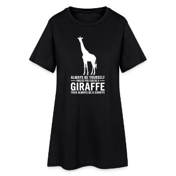 Dynastiques de girafe Girafe Drôle de cadeau de girafe - Robe T-shirt Femme - noir - Devant