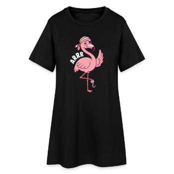 Arrr Pirate Buccaneer Jolly Roger - Women’s T-Shirt Dress - black - Front