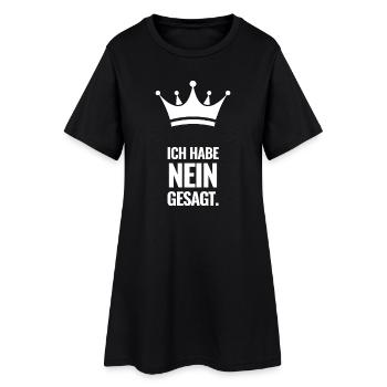 Ich habe Nein gesagt. - Frauen T-Shirt-Kleid - Schwarz - Vorne