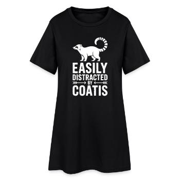 Coatis Sayings Funny Coatis Gift - Women’s T-Shirt Dress - black - Front