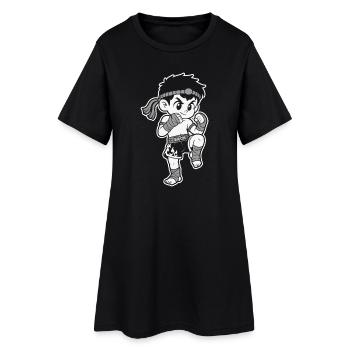 Petit Nak Muay - Robe T-shirt Femme - noir - Devant