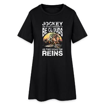 Jockey Are Often Considered To Be Clouds As They - Women’s T-Shirt Dress - black - Front