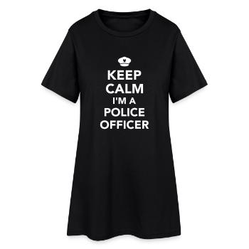 Police officer - Women’s T-Shirt Dress - black - Front