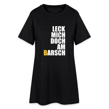 Lèche-moi à la perche - pêcheurs - pêche - poisson - Robe T-shirt Femme - noir - Devant