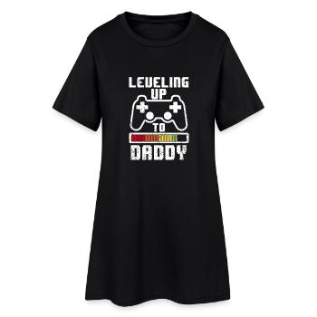 Leveling up to Dad 2019 Vater schwangerschaft Papa - Robe T-shirt Femme - noir - Devant