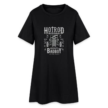 Twisted Hotrod - Frauen T-Shirt-Kleid - Schwarz - Vorne