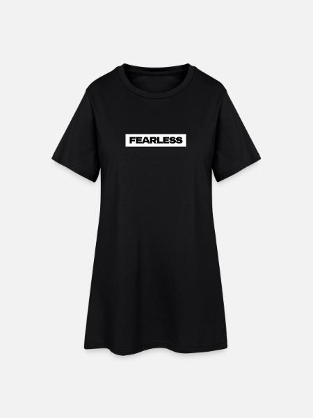 Fearless Statement Typo - Women’s T-Shirt Dress - black