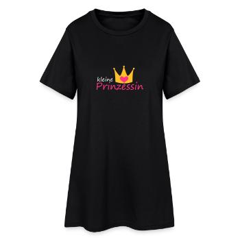 kleine Prinzessin Krönchen Krone - Frauen T-Shirt-Kleid - Schwarz - Vorne
