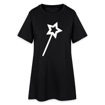 wand - Women’s T-Shirt Dress - black - Front