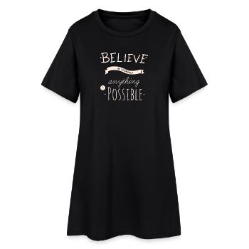 Believe in yourself anything is possible - Robe T-shirt Femme - noir - Devant
