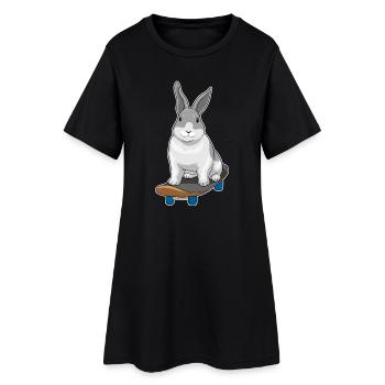 Rabbit Skater Skateboard - Robe T-shirt Femme - noir - Devant
