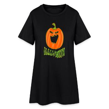 Pumpkin Halloween - Women’s T-Shirt Dress - black - Front