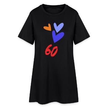 JAHRESTAG. ALLES GUTE ZUM GEBURTSTAG. ALLES GUTE ZUM GEBURTSTAG. - Frauen T-Shirt-Kleid - Schwarz - Vorne