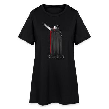 Vampir Halloween Selfie - Frauen T-Shirt-Kleid - Schwarz - Vorne