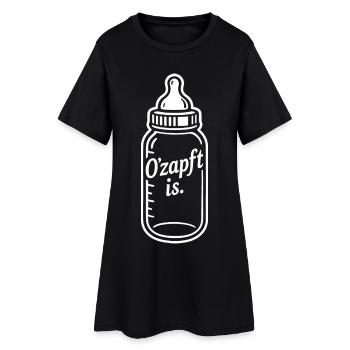 Boire un biberon Allaitement maternel O'zapft est - Robe T-shirt Femme - noir - Devant