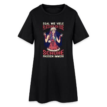 Weihnachten Joyeux Noël - Robe T-shirt Femme - noir - Devant