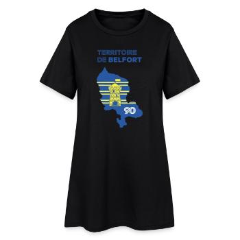 Gebiet von Belfort 90 - Frauen T-Shirt-Kleid - Schwarz - Vorne