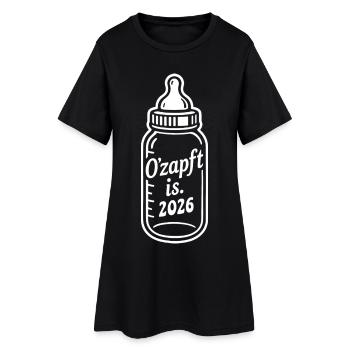 La boisson pour l’allaitement au biberon O’Zapft est en 2026 - Robe T-shirt Femme - noir - Devant