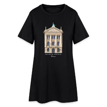 Bonn, Museum König, handgezeichnet - Frauen T-Shirt-Kleid - Schwarz - Vorne