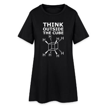 Chimie des molécules cubaines – Penser en dehors du cube - Robe T-shirt Femme - noir - Devant