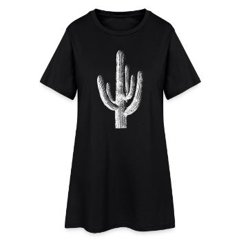 Cactus des broussailles du désert - Robe T-shirt Femme - noir - Devant