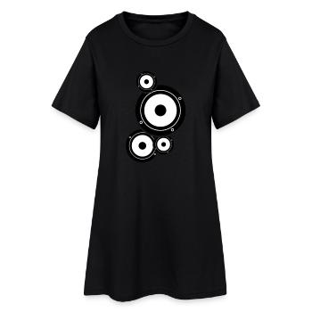musique - Robe T-shirt Femme - noir - Devant