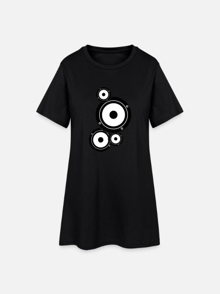 musique - Robe T-shirt Femme - noir