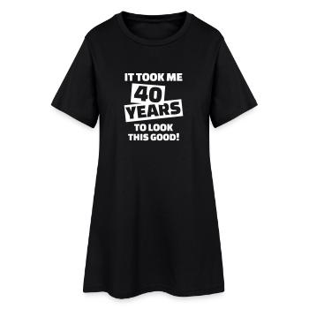 40 Years Anniversaire - Robe T-shirt Femme - noir - Devant