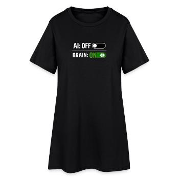 AI OFF - Women’s T-Shirt Dress - black - Front