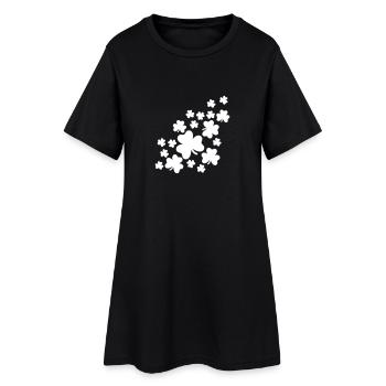 Shamrocks - Robe T-shirt Femme - noir - Devant