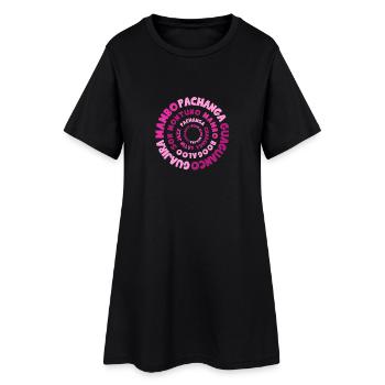 Histoire de la Salsa - Chemises de danse Salsa - Robe T-shirt Femme - noir - Devant